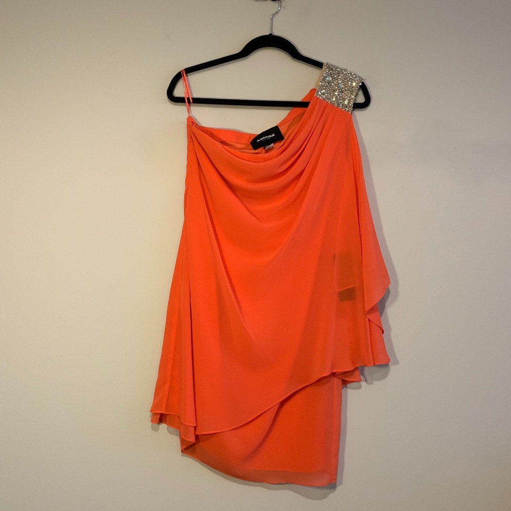 JS BOUTIQUE One(Gem)Shoulder Evening Dress-NWT